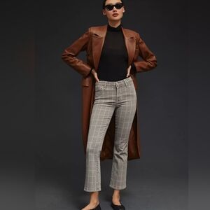 FRAME Le Cropped Mini Boot Plaid Mid Low Rise Cropped Jeans size 24